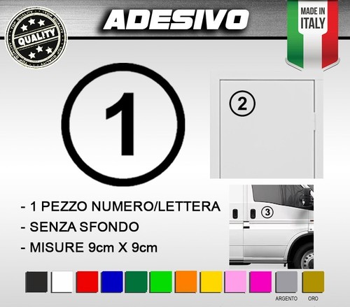 Adesivi numeri lettere per - numeri,