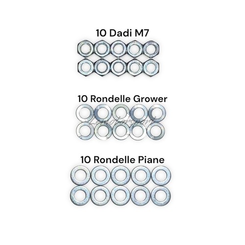 Kit dadi rondelle piane - 10,